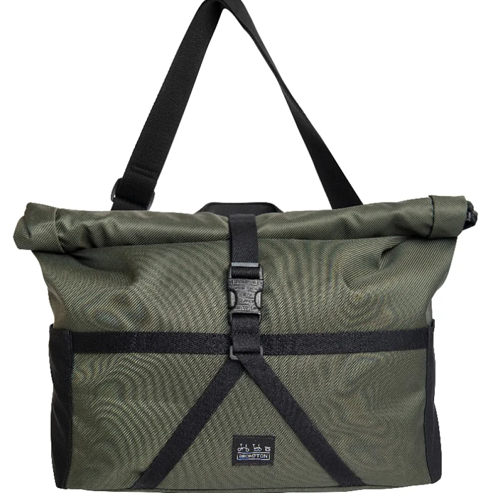 Brompton Borough Roll Top Bike Bag - 14L - olive