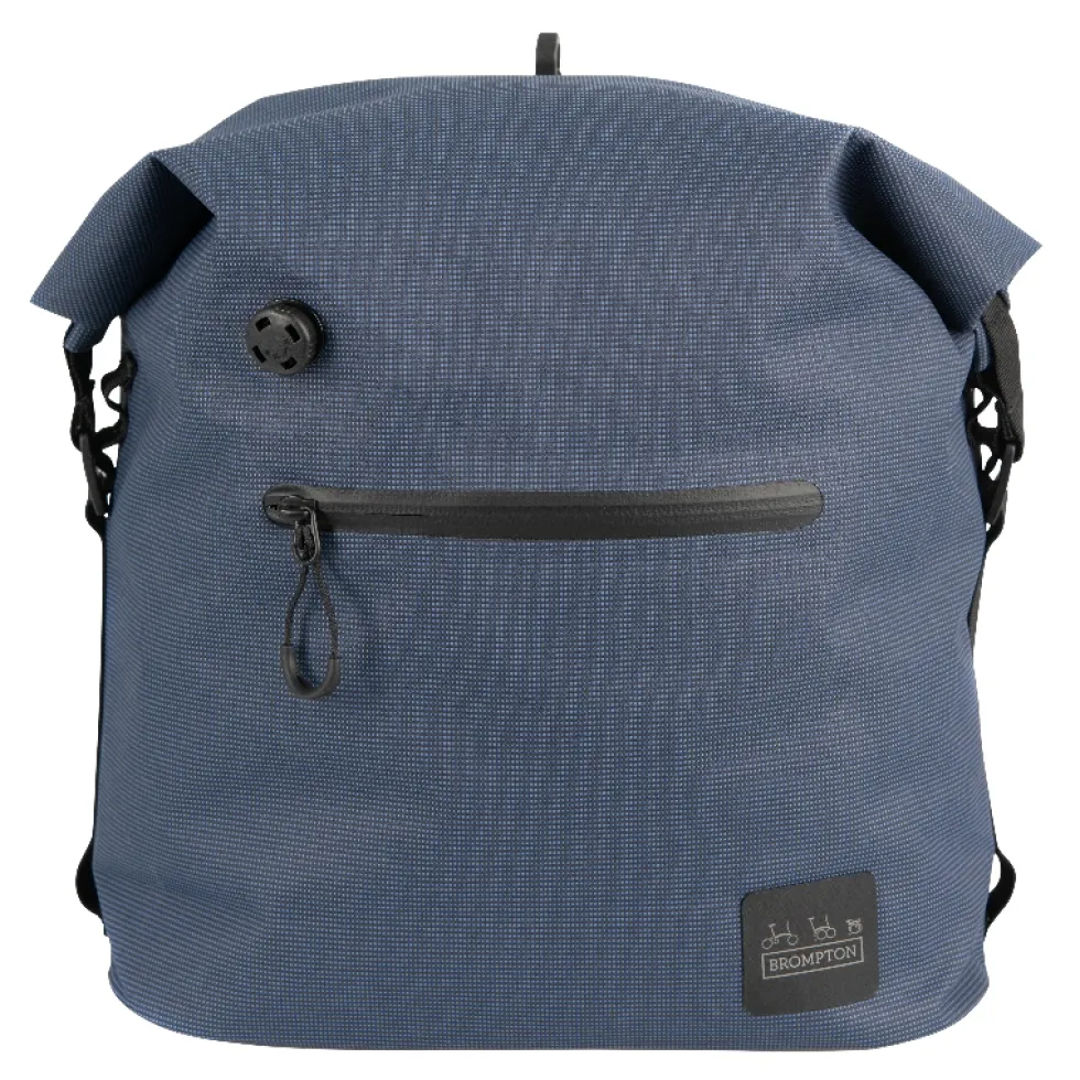 Brompton Borough Waterproof Roll Top Bike Bag - 9L - navy