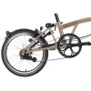 Brompton C Line - 4-Speed - Mid Bar - Extended Seatpost - Rear Rack & Dynamo - 16" Vouwfiets - 2026 - dune sand