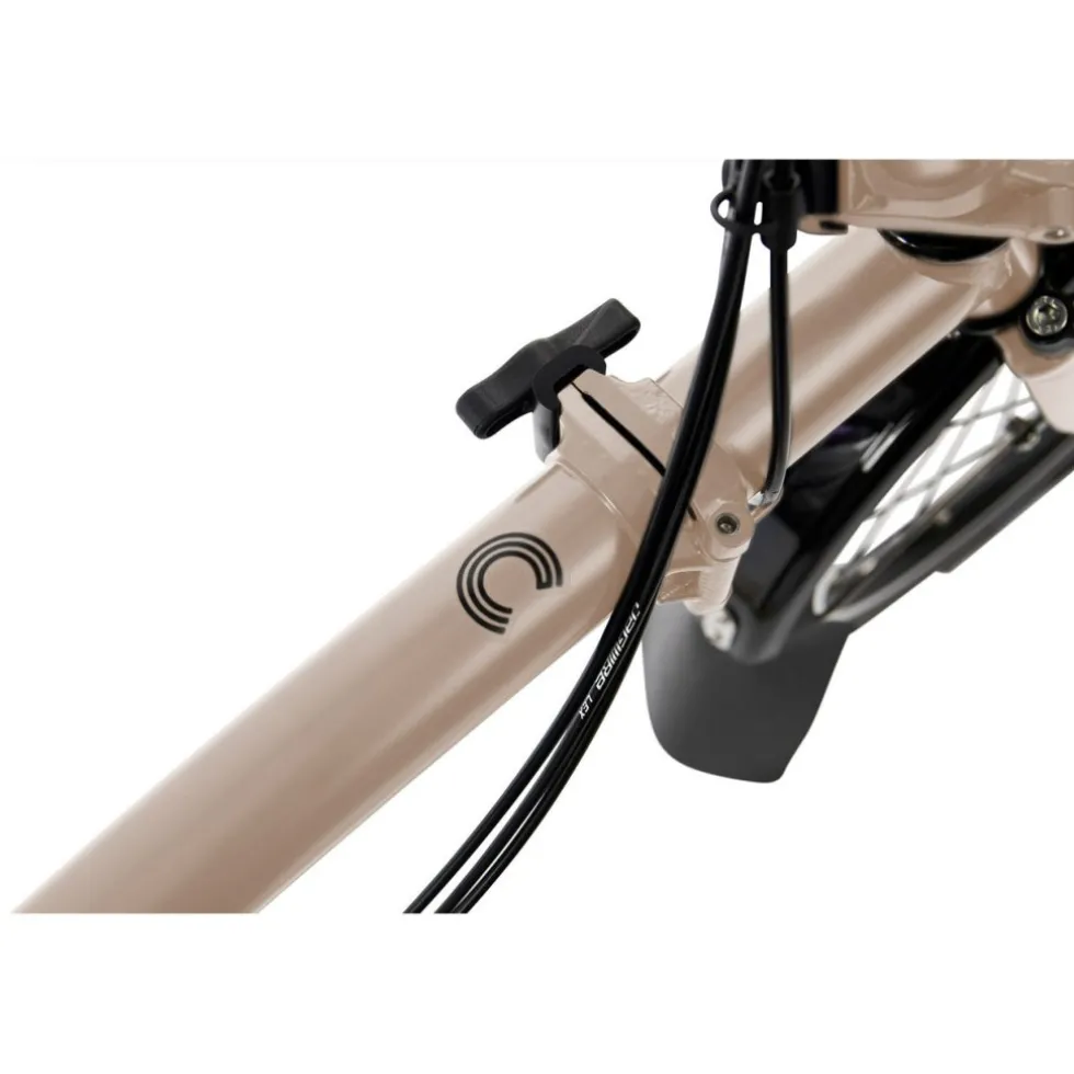 Brompton C Line - 4-Speed - Mid Bar - Extended Seatpost - Rear Rack & Dynamo - 16" Vouwfiets - 2026 - dune sand