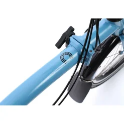 Elektrische Fietsen|Elektrische Vouwfietsen < Brompton Electric C Line - 4-Speed - Mid Bar - Extended Seatpost - Rear Rack - 16" Elektrische Vouwfiets - 2026 - cloud metalic