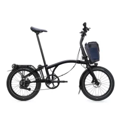 Brompton Electric G Line City+ - 4 Speed - Raised Bar - Extended Seatpost - Rear Rack - 20" Elektrische Vouwfiets - 2026 - Space Black