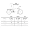 Brompton Electric G Line - 4 Speed - Small Bar - Standard Seatpost - Rear Rack - 20" Elektrische Vouwfiets - 2026 - space black