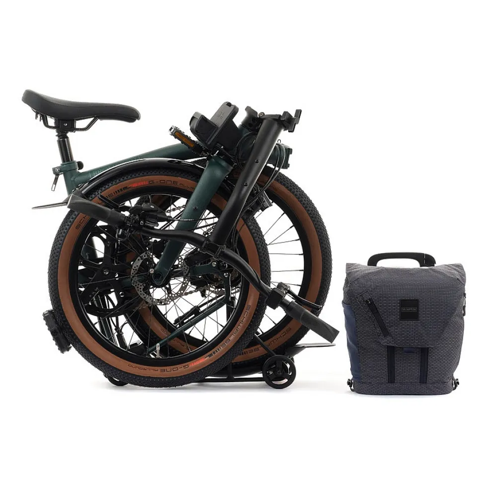 Brompton Electric G Line - 4 Speed - Medium Bar - Extended Seatpost - Rear Rack - 20" Elektrische Vouwfiets - 2026 - forest green