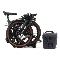 Brompton Electric G Line - 4 Speed - Large Bar - Telescopic Seatpost - Rear Rack - 20" Elektrische Vouwfiets - 2026 - forest green