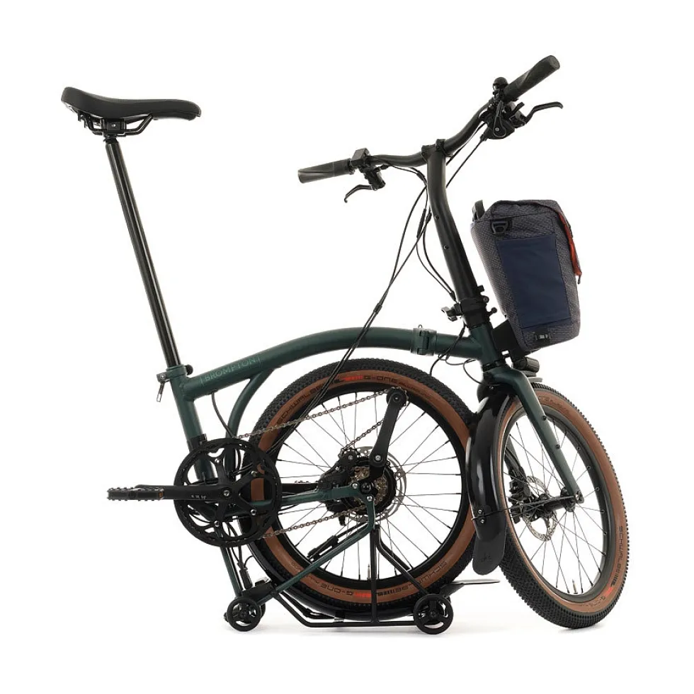 Brompton Electric G Line - 4 Speed - Large Bar - Telescopic Seatpost - Rear Rack - 20" Elektrische Vouwfiets - 2026 - forest green