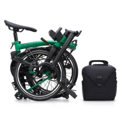 Brompton Electric P Line - 4 Speed - Mid Bar - Extended Seatpost - Rear Rack - 16