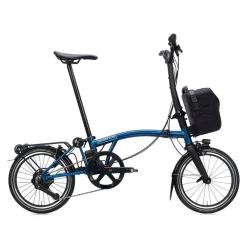 Elektrische Fietsen|Elektrische Vouwfietsen < Brompton Electric P Line - 4 Speed - High Bar - Extended Seatpost - Rear Rack - 16" Elektrische Vouwfiets - 2026 - pacific lacquer