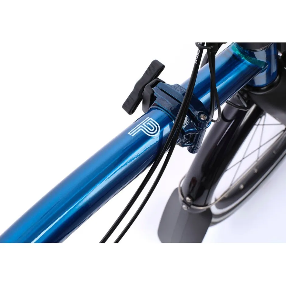 Elektrische Fietsen|Elektrische Vouwfietsen < Brompton Electric P Line - 4 Speed - High Bar - Extended Seatpost - Rear Rack - 16" Elektrische Vouwfiets - 2026 - pacific lacquer
