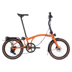 Vouwfietsen < Brompton G Line - 8-Speed - Large - Telescopic Seatpost - Rear Rack - 20" Vouwfiets - 2026 - Adventure Orange