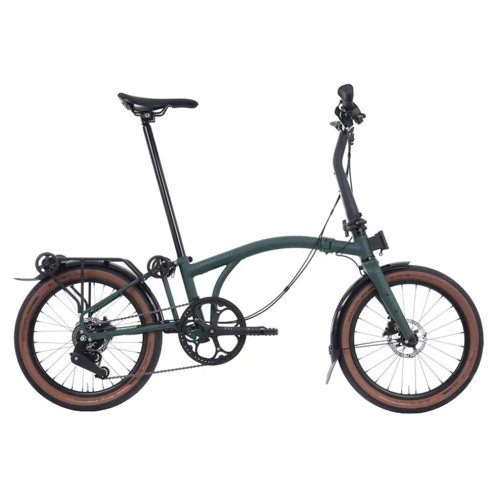 Brompton G Line - 8-Speed - Medium - Extended Seatpost - Rear Rack - 20" Vouwfiets - 2026 - Forest Green