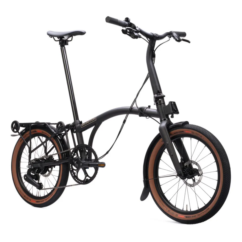 Brompton G Line - 8-Speed - Small - Standard Seatpost - Rear Rack - 20" Vouwfiets - 2026 - Space Black
