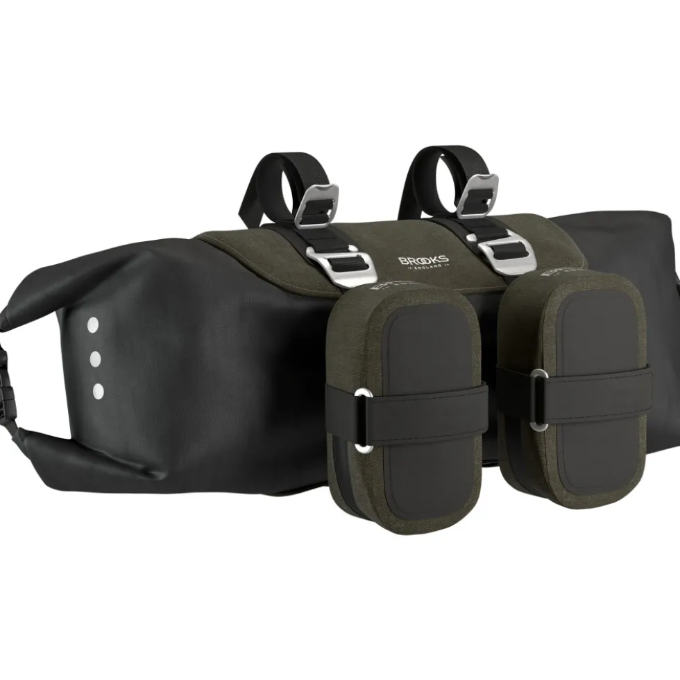 Brooks Scape Handlebar Roll Stuurtas 10-12L - mud green