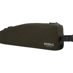 Frametassen|Top Tube Bag < Brooks England Brooks Scape Top Tube Bag Long - Tas voor de Bovenbuis - mud green