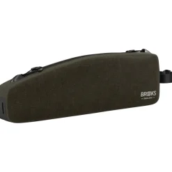 Frametassen|Top Tube Bag < Brooks England Brooks Scape Top Tube Bag Long - Tas voor de Bovenbuis - mud green