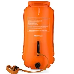Buddyswim Boya Drybag 28lt + swim cap - orange/live love swim