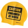 Buddyswim Boya Drybag 20lt + swim cap - yellow/caution swimmer at work