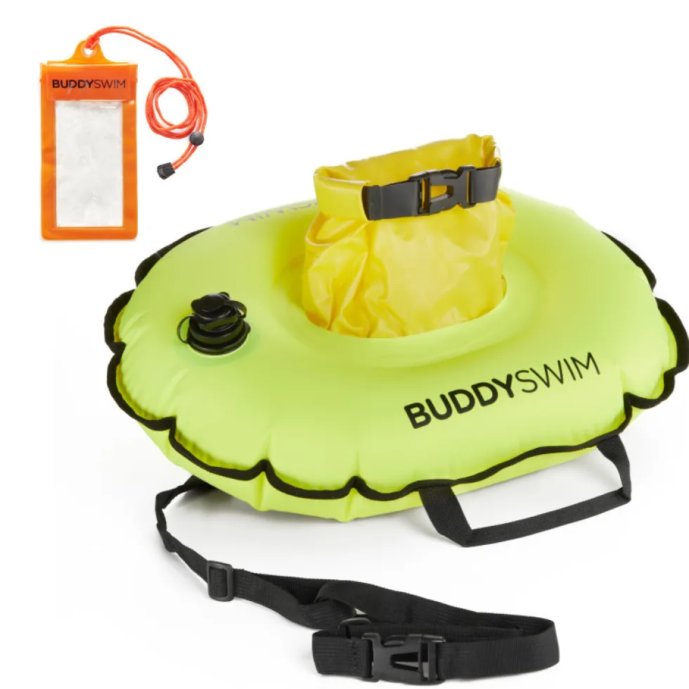 Buddyswim Hydrastation Buoy - Drijvende Boei - geel