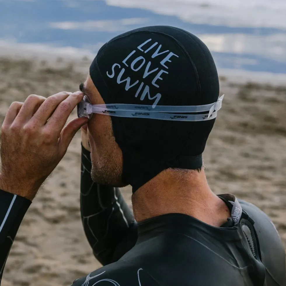 Buddyswim LIVE LOVE SWIM Neopreen Badmuts - zwart
