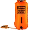 Zwemhulpmiddelen < Buddyswim Boya Drybag 28lt + swim cap - orange/caution swimmer at work