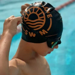 Badmutsen < Buddyswim Siliconen Badmuts - LIVE LOVE SWIM 2 - black/orange