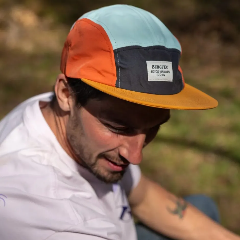 Mutsen|Mutsen En Doeken < Burgtec Courier Five Panel Pet - sweet mustard