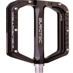 Burgtec Penthouse MK5 Flat Pedal - Steel Axle - Black