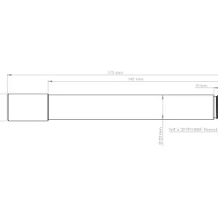 Burgtec Steekas - vooraan | 20x110mm Boost | 142mm | voor FOX 40 - rhodium silver