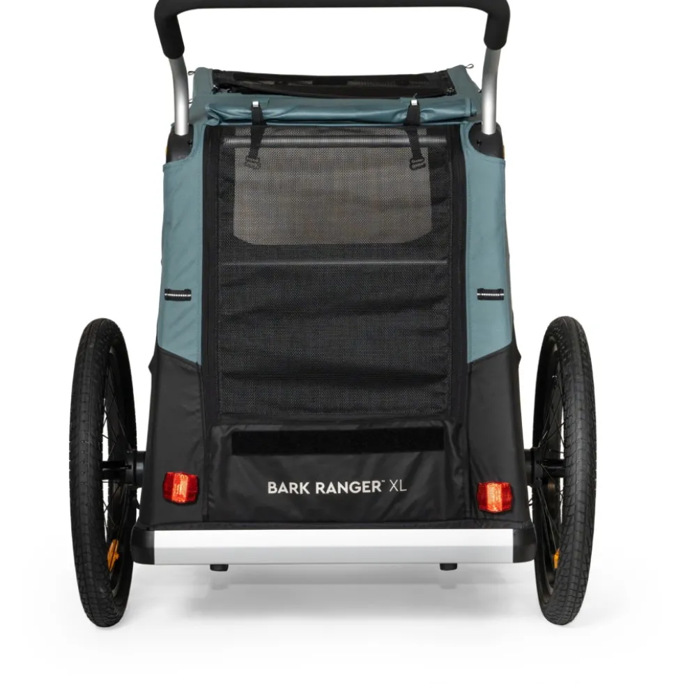 Burley Bark Ranger XL Fietskar voor Honden - zwart/turquoise mat