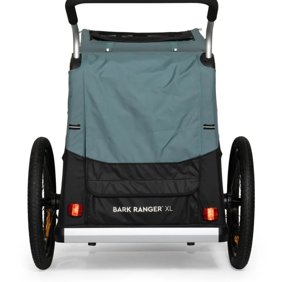 Burley Bark Ranger XL Fietskar voor Honden - zwart/turquoise mat