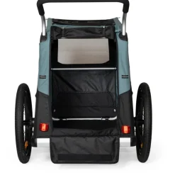 Burley Bark Ranger XL Fietskar voor Honden - zwart/turquoise mat