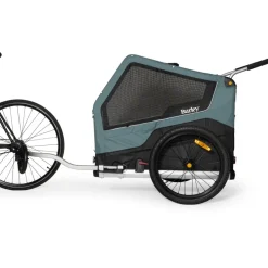 Burley Bark Ranger XL Fietskar voor Honden - zwart/turquoise mat