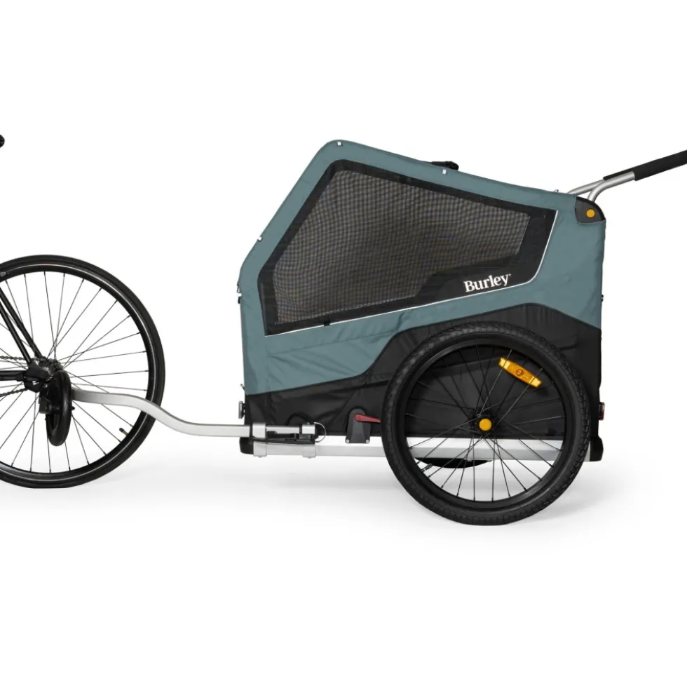 Burley Bark Ranger XL Fietskar voor Honden - zwart/turquoise mat