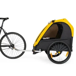 Kinderkarren < Burley Bee Single Fietskar voor 1 Kind - geel/zwart