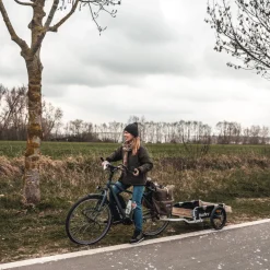 Burley Flatbed Transportkar - zwart