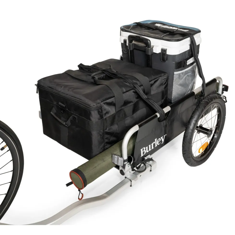 Burley Flatbed Transportkar - zwart