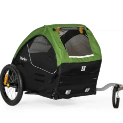 Burley Tail Wagon Fietskar voor Honden - groen/zwart