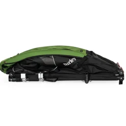Burley Tail Wagon Fietskar voor Honden - groen/zwart