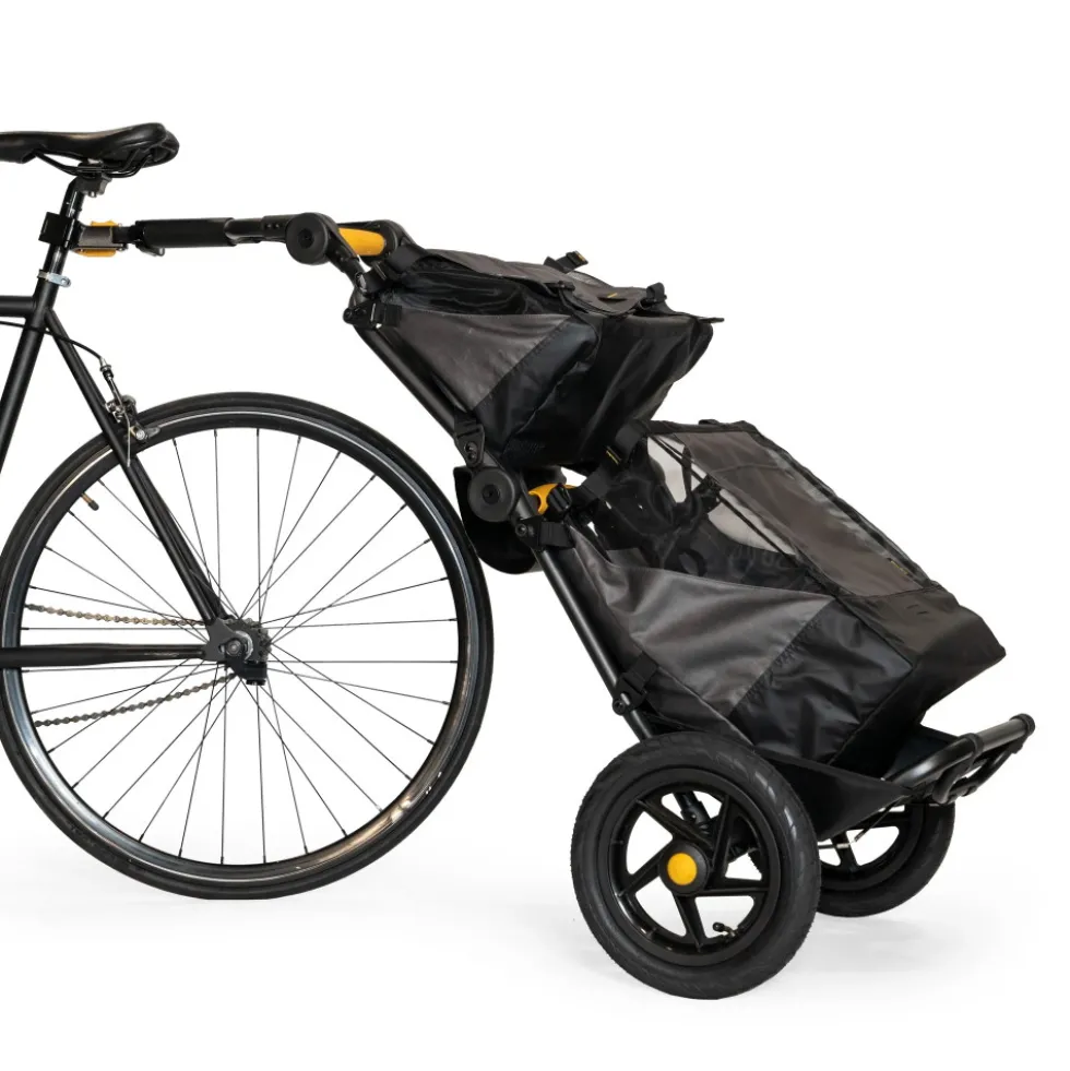 Burley Travoy Lower Market Bag - Onderste Fietstas 40L - donkergrijs