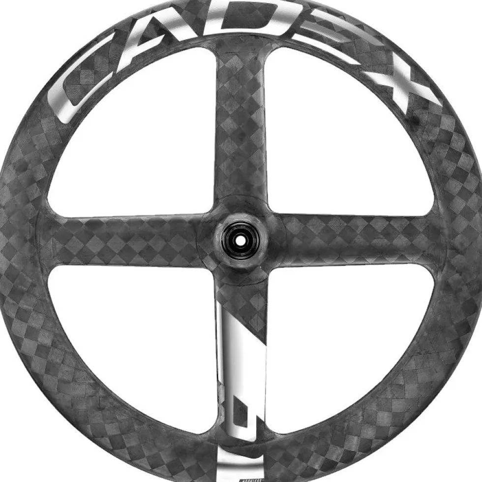 CADEX 4 Spoke Disc Rear Wheel - 28" | Carbon | Hookless | Centerlock - 12x142mm - Campagnolo ED