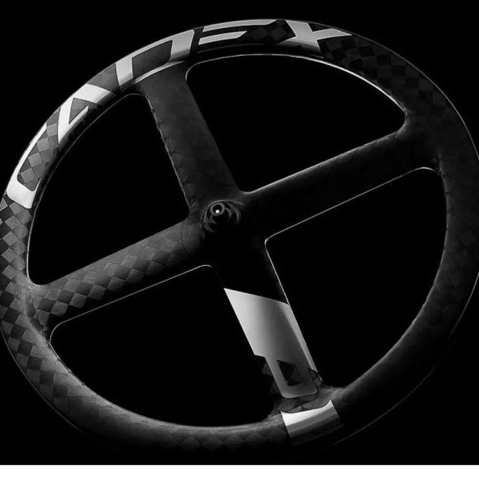 CADEX 4 Spoke Disc Rear Wheel - 28" | Carbon | Hookless | Centerlock - 12x142mm - Campagnolo ED