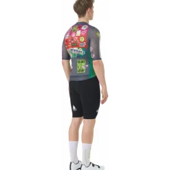 Café du Cycliste x Café Factory Team Bergida Fietsshirt met Korte Mouwen Heren - multico