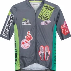 Café du Cycliste x Café Factory Team Bergida Fietsshirt met Korte Mouwen Heren - multico