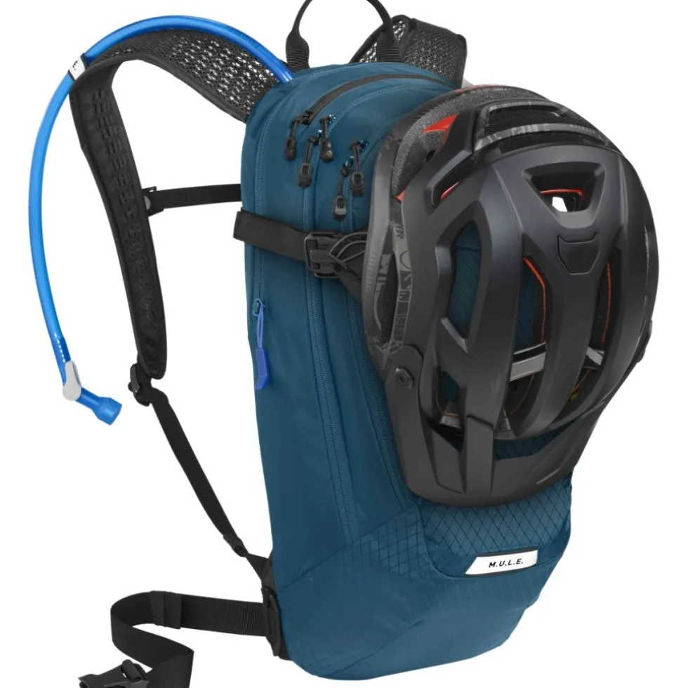 CamelBak M.U.L.E. 12L Drinkrugzak + 3 liter Crux-reservoir - moroccan blue/zwart
