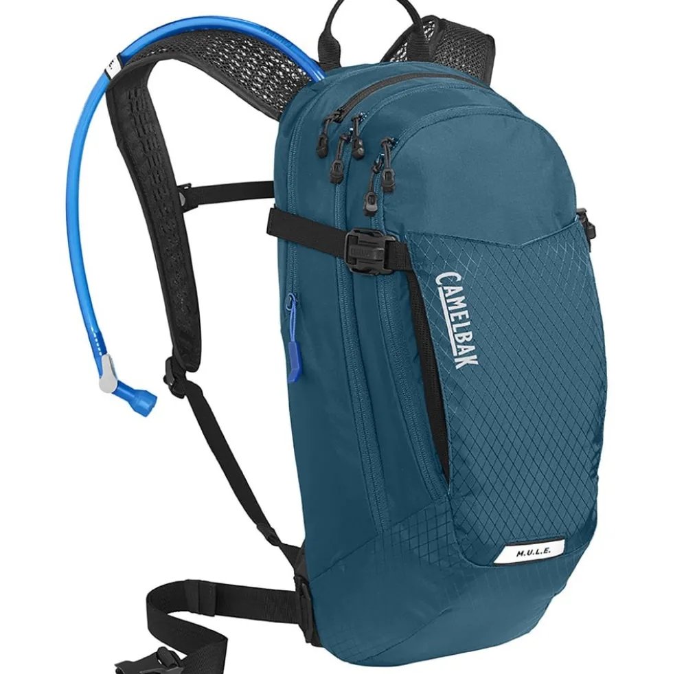 CamelBak M.U.L.E. 12L Drinkrugzak + 3 liter Crux-reservoir - moroccan blue/zwart