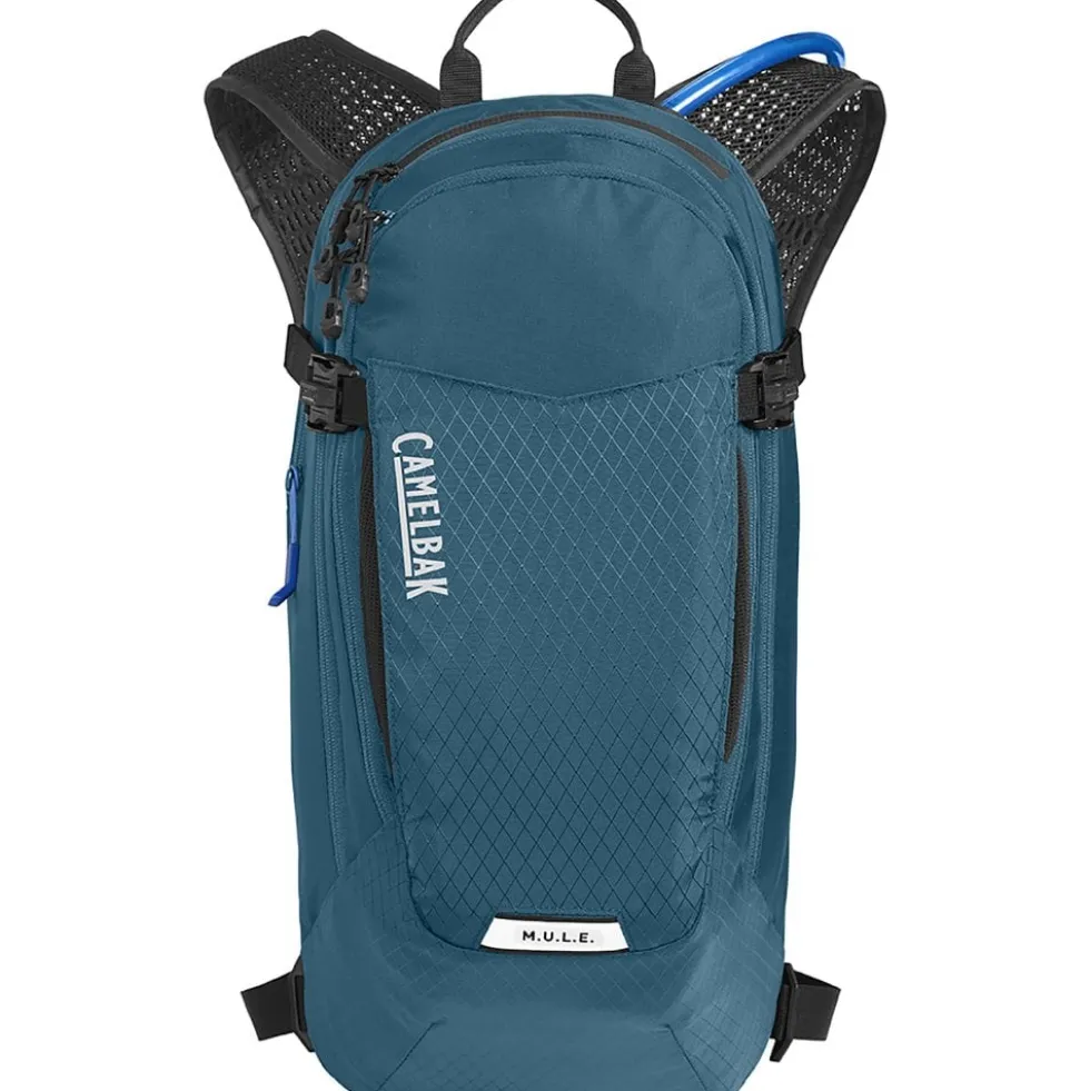 CamelBak M.U.L.E. 12L Drinkrugzak + 3 liter Crux-reservoir - moroccan blue/zwart