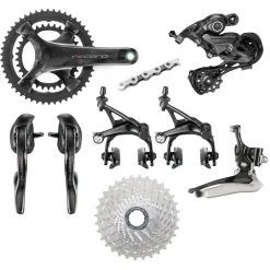 Campagnolo Record groepset 2x12-speed - mechanische velgremmen