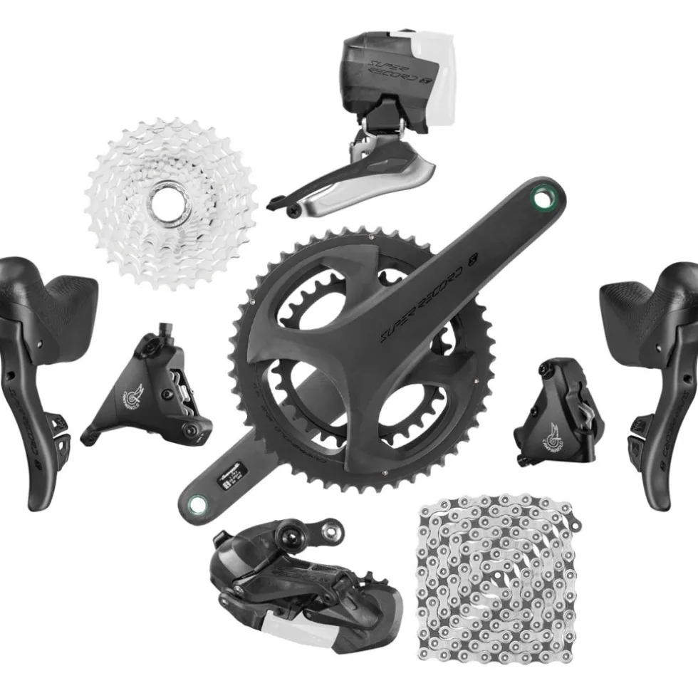 Campagnolo Super Record S WRL Schakelgroep 2x12-Voudig - Hydraulische Schijfrem - Flat Mount