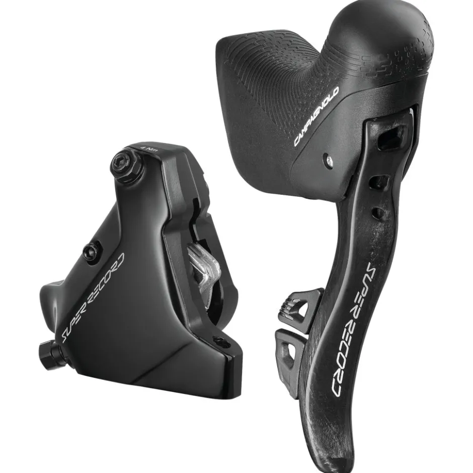 Groepsets < Campagnolo Super Record WRL Schakelgroep 2x12-Voudig - Hydraulische Schijfrem - Flat Mount - Powermeter Crankset
