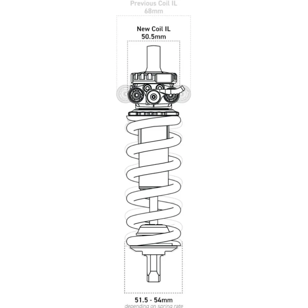 Cane Creek DB Coil IL Demper (Next Gen) - zwart